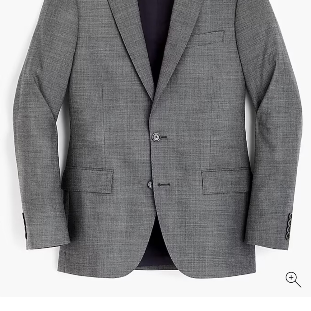 JCREW Ludlow Slim Fit Classic Wool Gray Suit